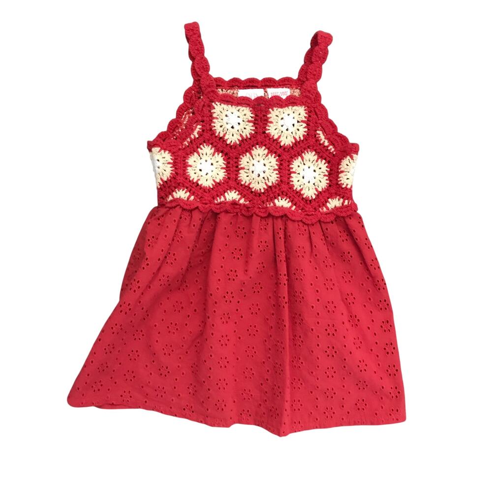 Zara crochet granny square dress size 18mo